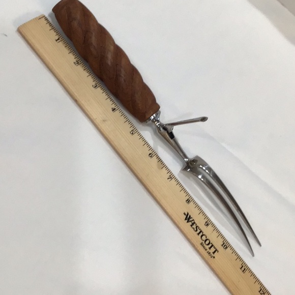 MCM premium Teak Danish Carving Set, Holiday Ready! - Picture 3 of 8